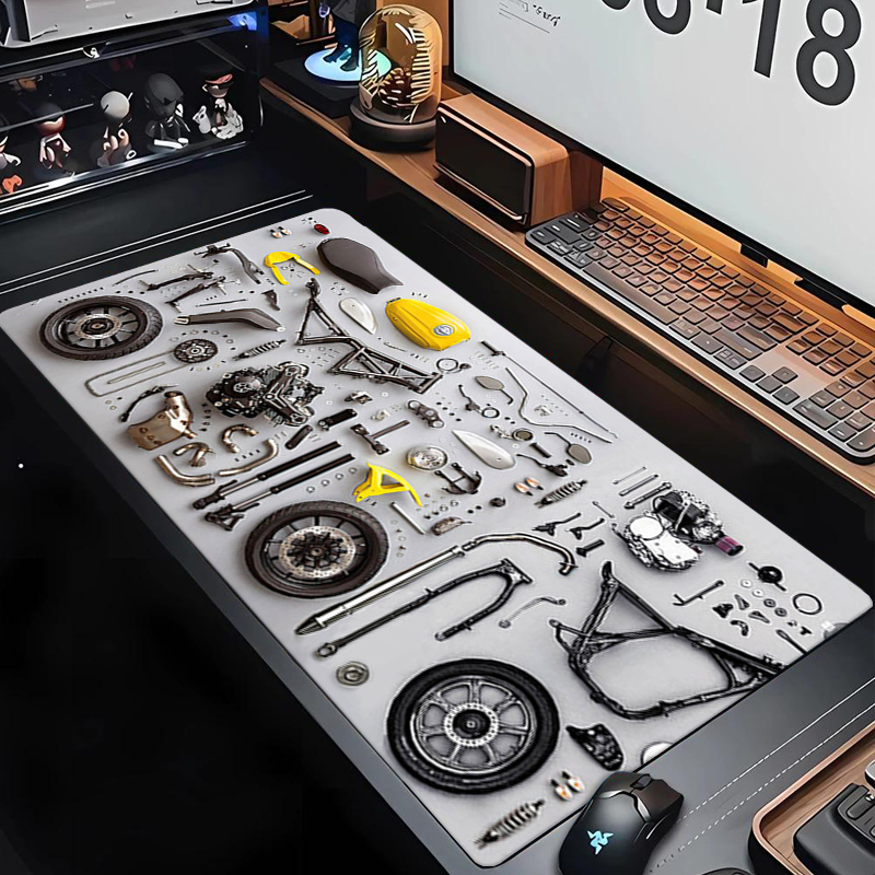 Gaming Office Accessories - لوحة ماوس مطاطية قابلة للفك XXL،