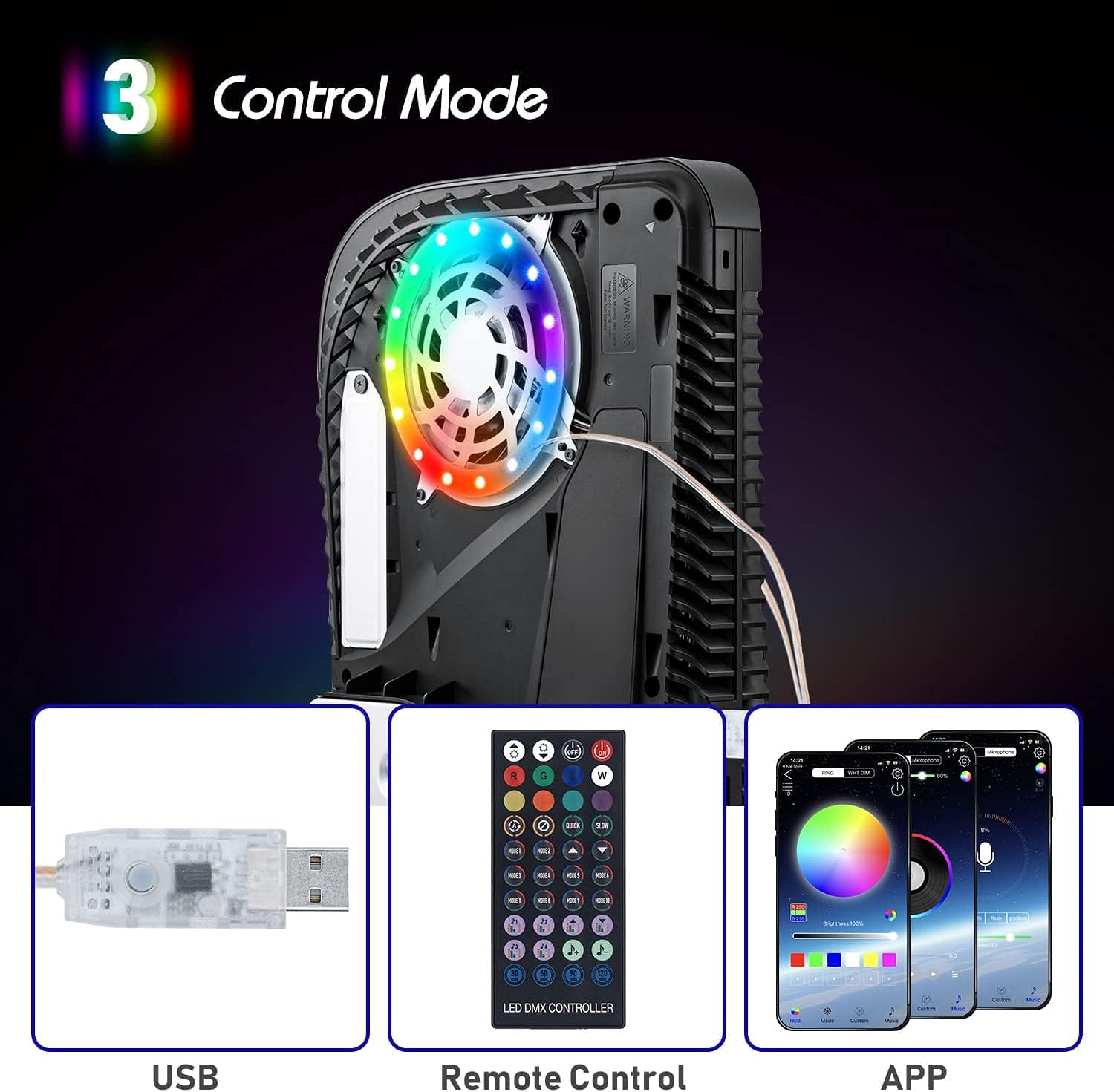 Gaming Accessories Led - شريط إضاءة LED RGB لجهاز PS5