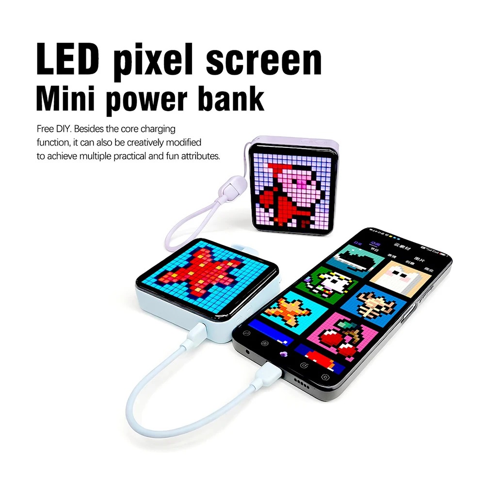 LED بكسل عرض ضوء الليل DIY شاش - مراجعة Gaming Accessories Led وسعره
