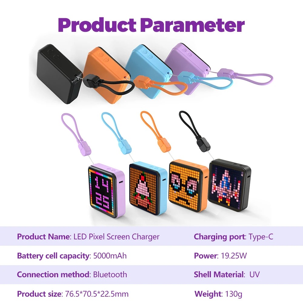 LED بكسل عرض ضوء الليل DIY شاش - مراجعة Gaming Accessories Led وسعره