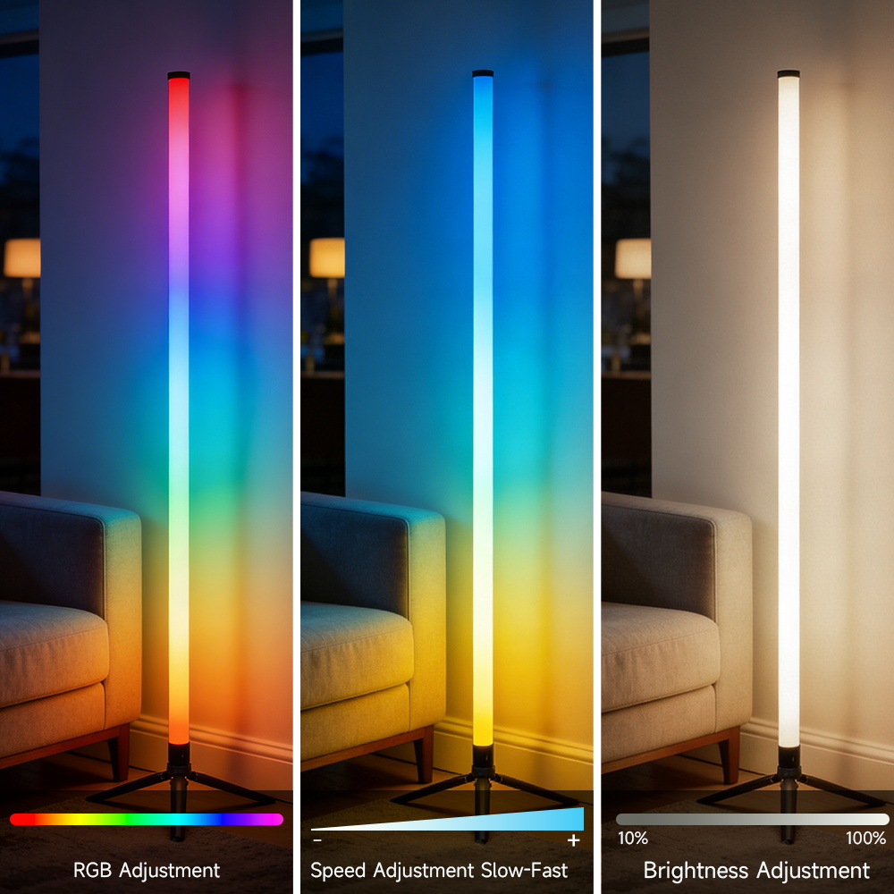 مصباح أرضي ذكي LED مع تحكم عن  - مراجعة Gaming Accessories Led وسعره