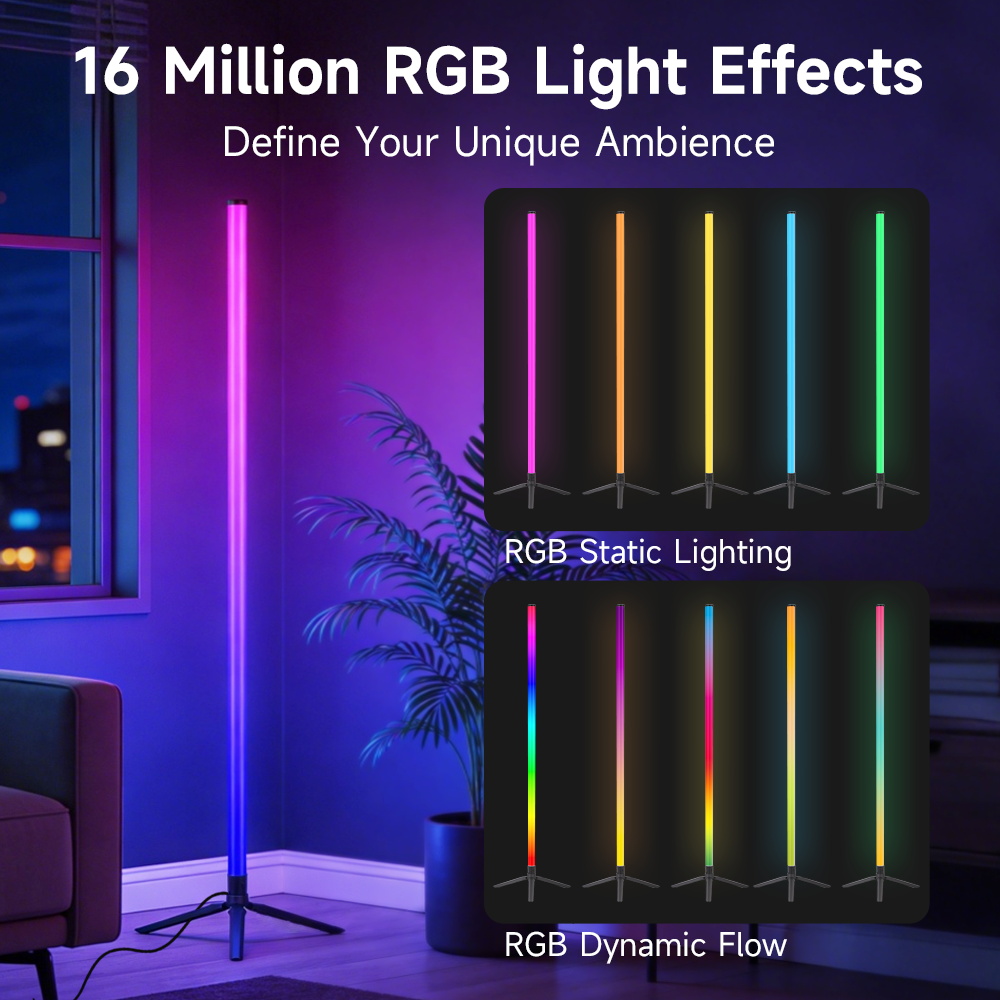 مصباح أرضي ذكي LED مع تحكم عن  - مراجعة Gaming Accessories Led وسعره