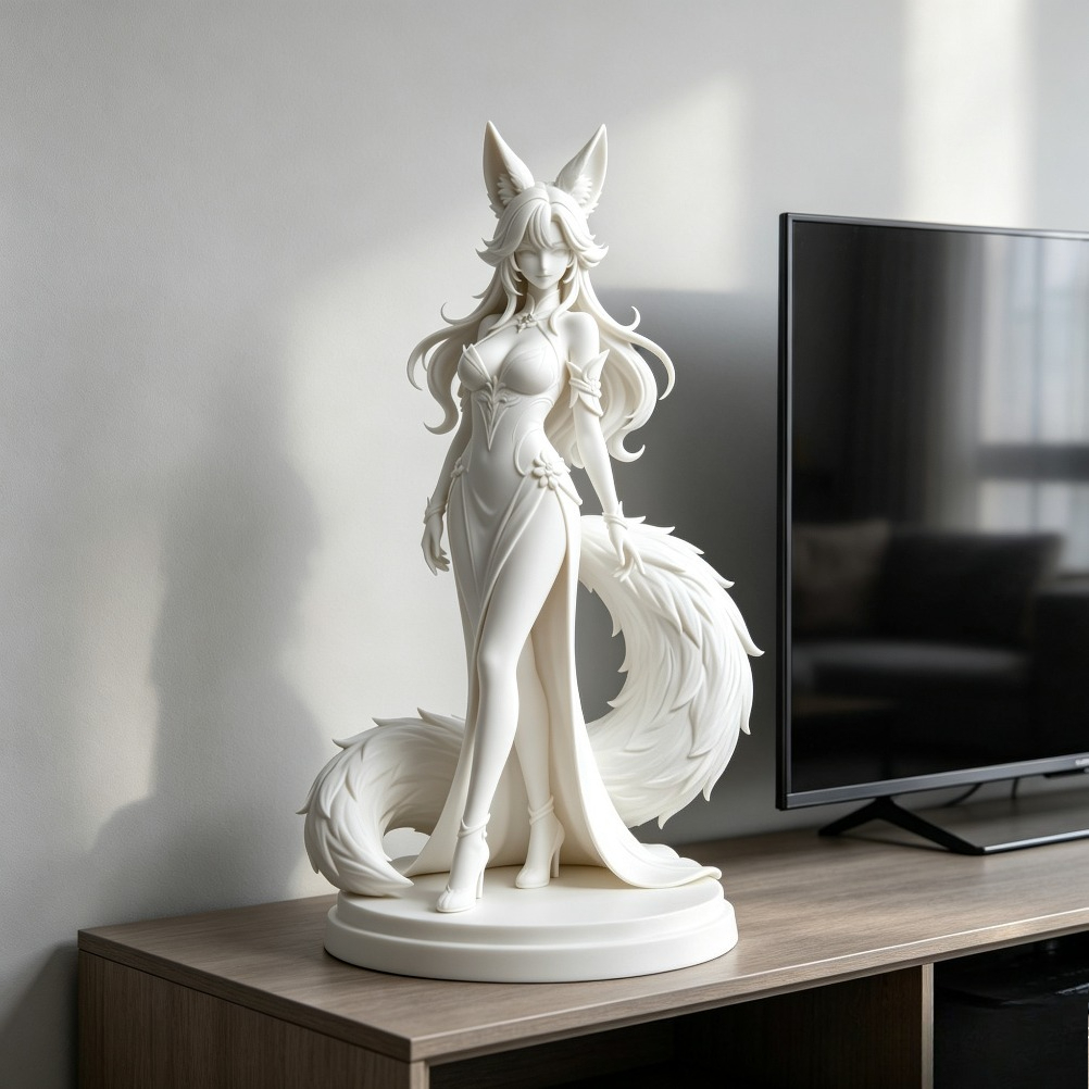 تمثال شخصية أنمي كيتسوني بذيل  - مراجعة Gaming Home Accessories وسعره