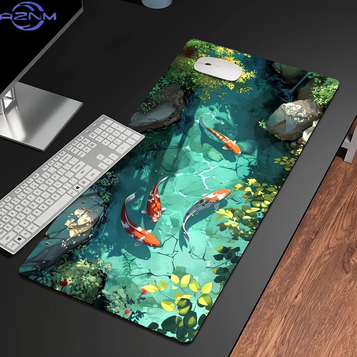 لوحة ماوس كبيرة بتصميم سمكة ال - مراجعة Gaming Accessories Officeworks وسعره