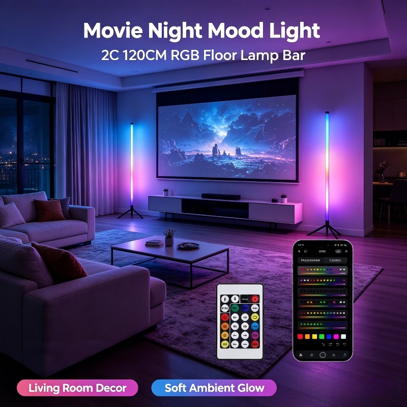 مصباح أرضي LED RGB للزوايا (قط - مراجعة Gaming Accessories Led وسعره