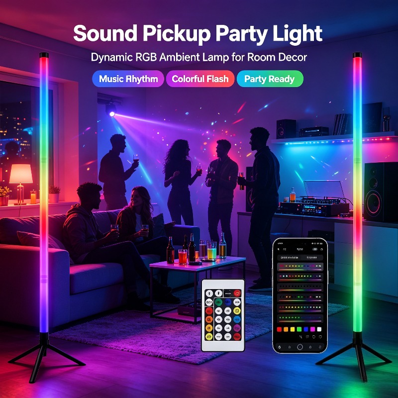 مصباح أرضي LED RGB للزوايا (قط - مراجعة Gaming Accessories Led وسعره