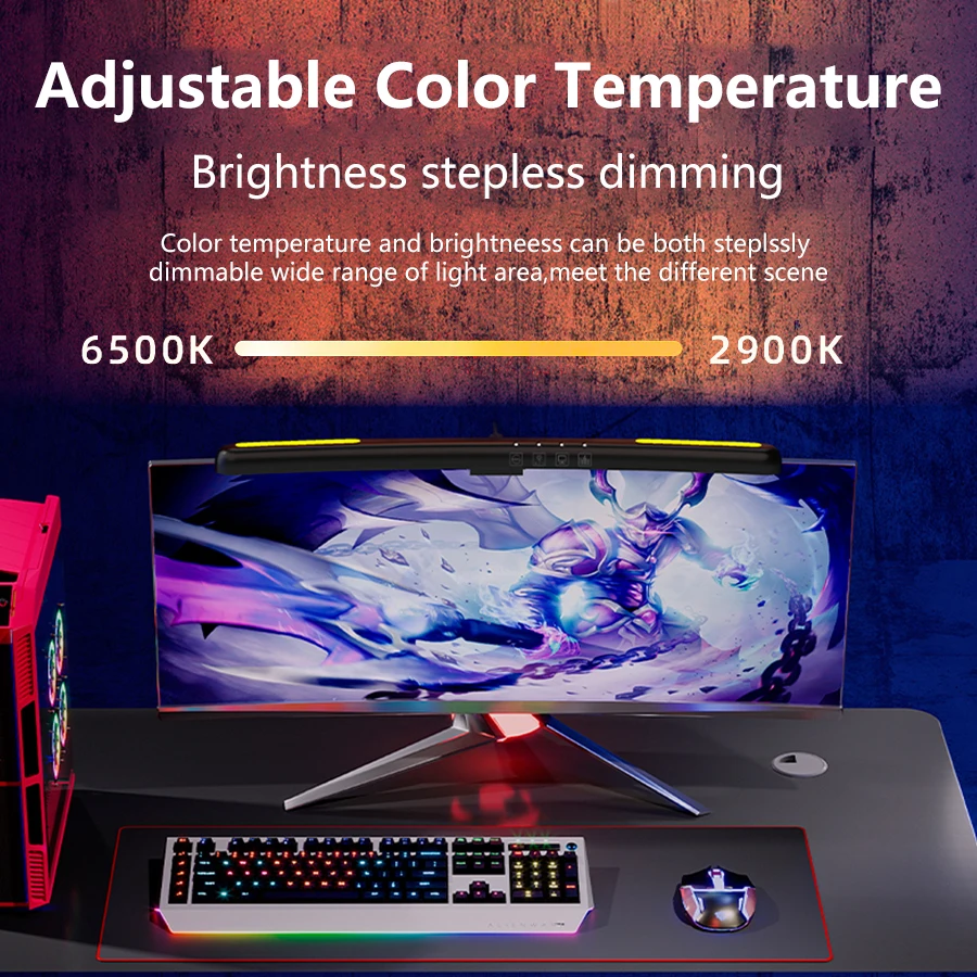 USB ستبليس يعتم شاشة مصابيح تع - مراجعة Gaming Accessories Led وسعره