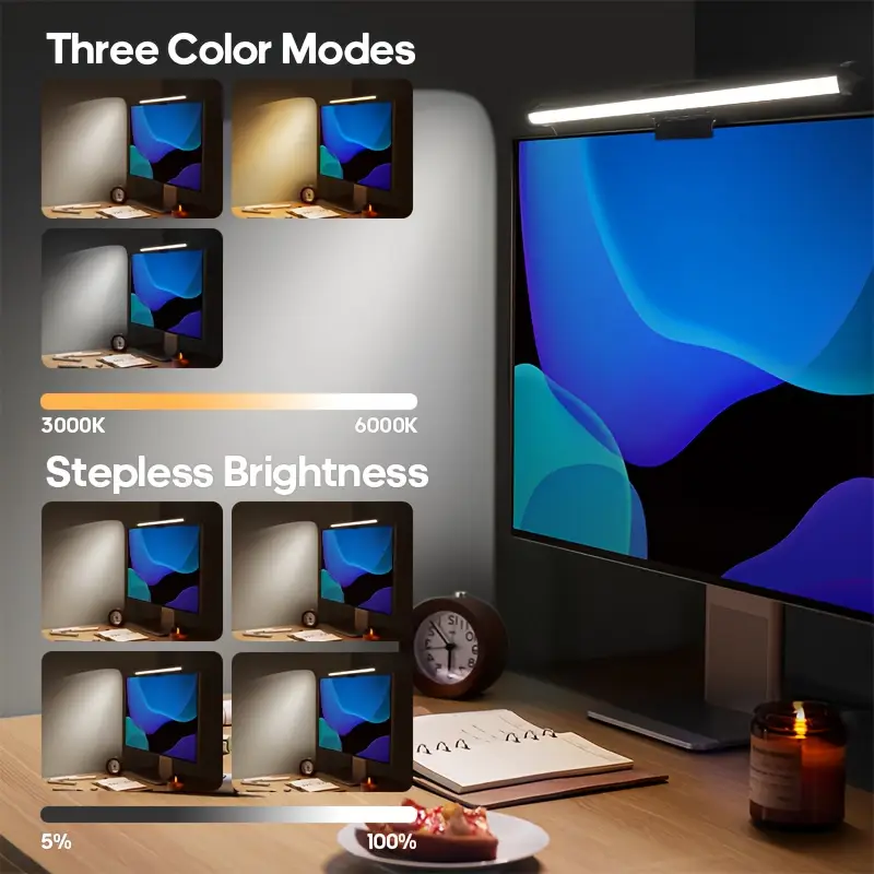 مصباح مكتب LED بمنفذ USB، إضاء - مراجعة Gaming Accessories Led وسعره