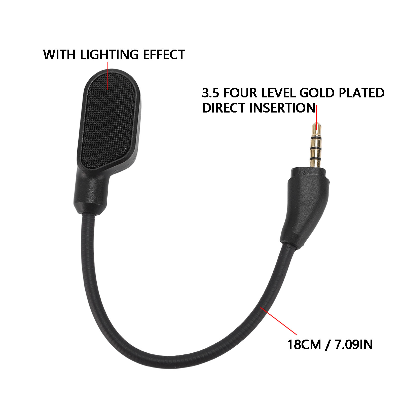 ميكروفون بديل لسماعات الألعاب  - مراجعة Gaming Accessories Led وسعره