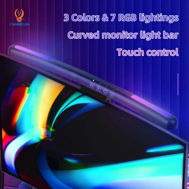 شريط ضوء LED منحني ، مصباح شاش - مراجعة Gaming Accessories Led وسعره